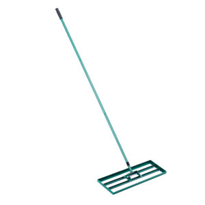 Stainless Steel Lawn Leveling Rake - Heavy Duty 30-Inch Base with Extended Handle