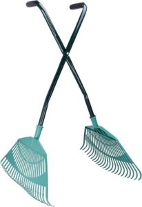 Handled Leaf Collecting Grabs - Lightweight Long-Handle Garden Debris Collector