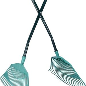 Handled Leaf Collecting Grabs - Lightweight Long-Handle Garden Debris Collector